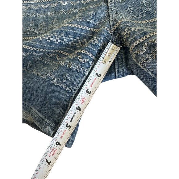 PILCRO AND THE LETTERPRESS Embroidered Denim Shorts Size 29 - Picture 6 of 12